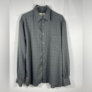 Ermenegildo Zegna Men's Button Down Long-sleeve Casual Dress Shirt Size Large S1